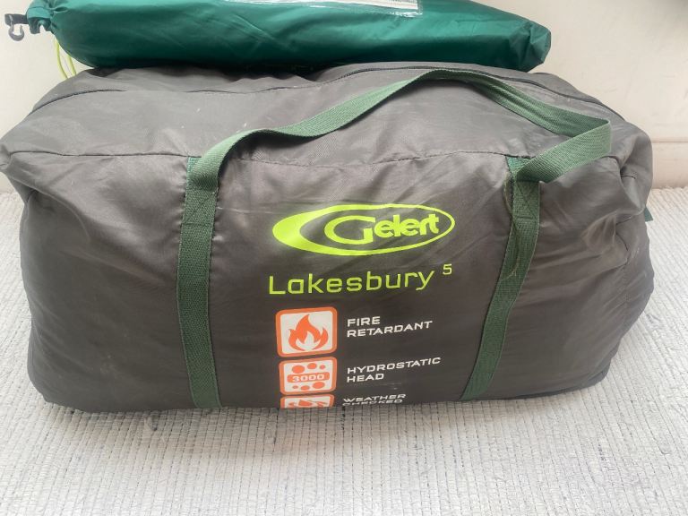 Gelert Lakesbury 5 Tent – Good Condition, Fire Retardant