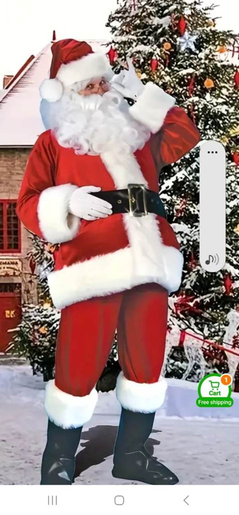 XXL all size fit santa costume 