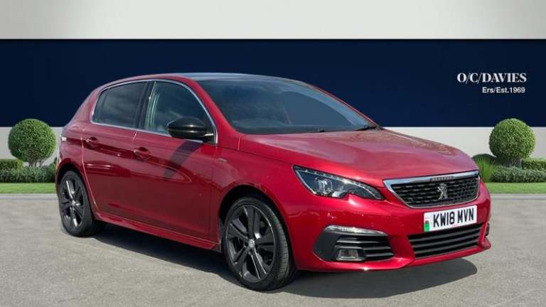 2018 Peugeot 308 1.2 PureTech GT Line Hatchback 5dr Petrol Manual Euro 6 (s/s) (130 ps) Manu Hatc...