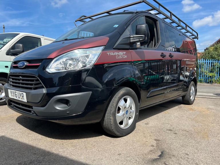 2016  Ford Transit Custom Ltd crew cab  LWB ! 2.2 chain engine No vat l seats x6