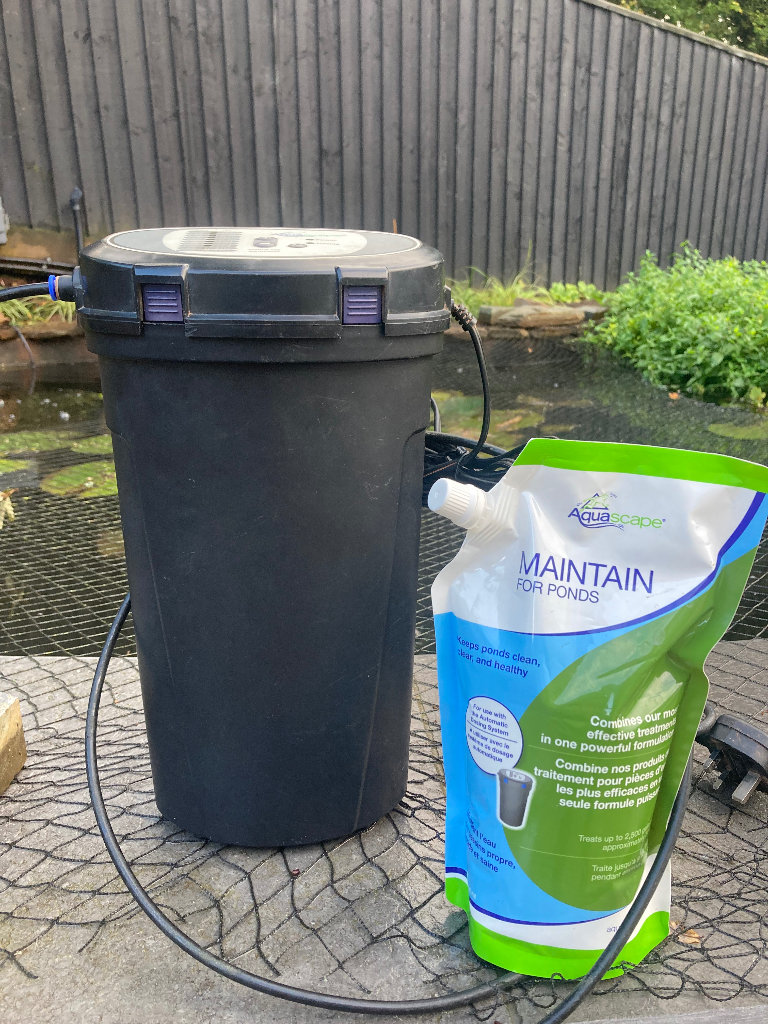 *PRICE REDUCED 30%* Aquascape Automatic Dosing System for ponds and fountains + treatment pouch