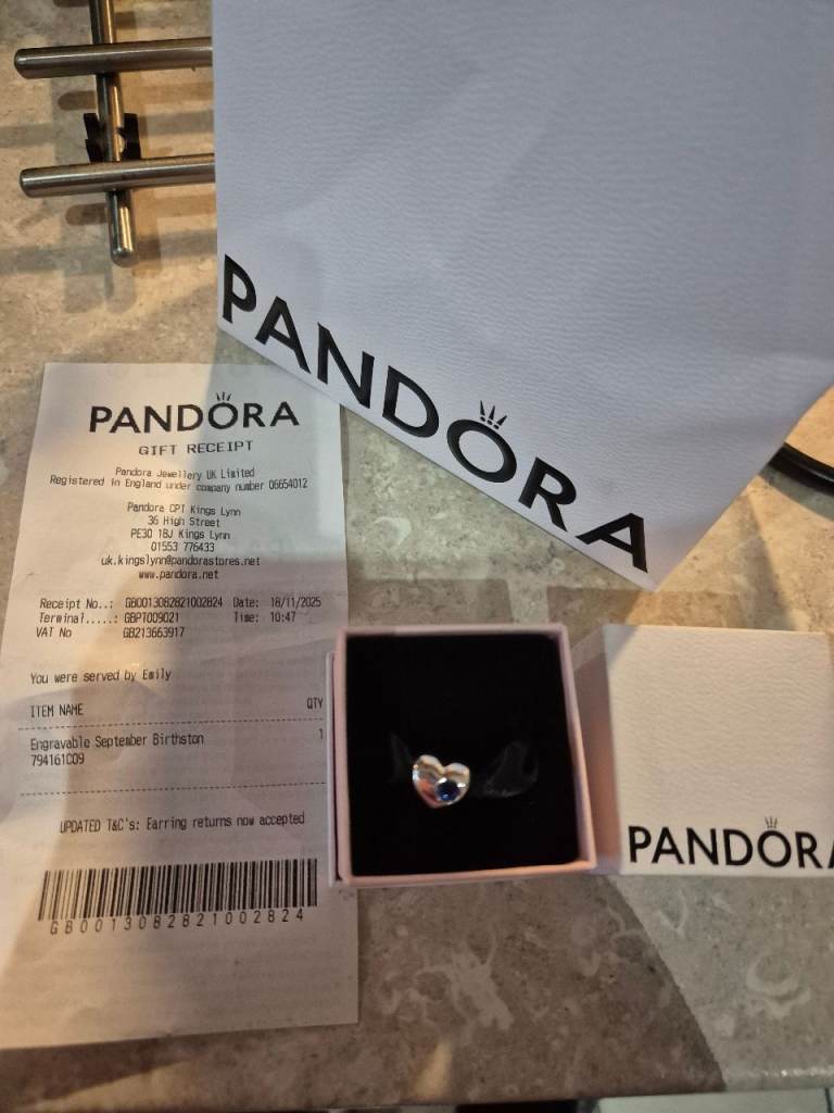 Birth stone pandora charm 