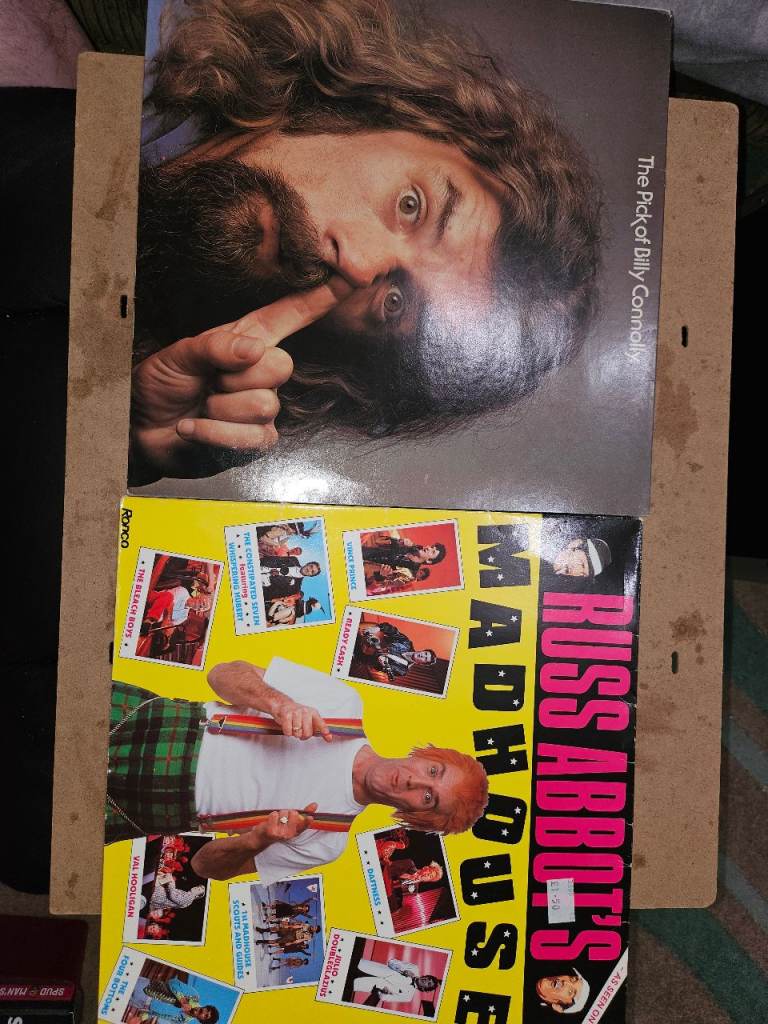 Billy Connolly & Russ Abbot Vinyl Records – Good Condition