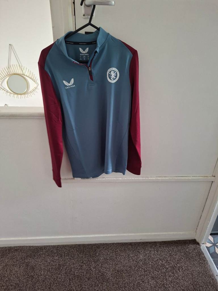 Castore Aston Villa Half Zip Top – New with Tags