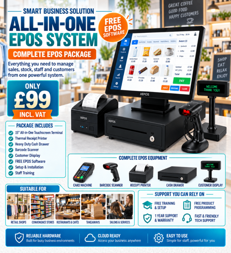 All-in-One EPOS Till System UK – Touchscreen Point Of Sale Solution