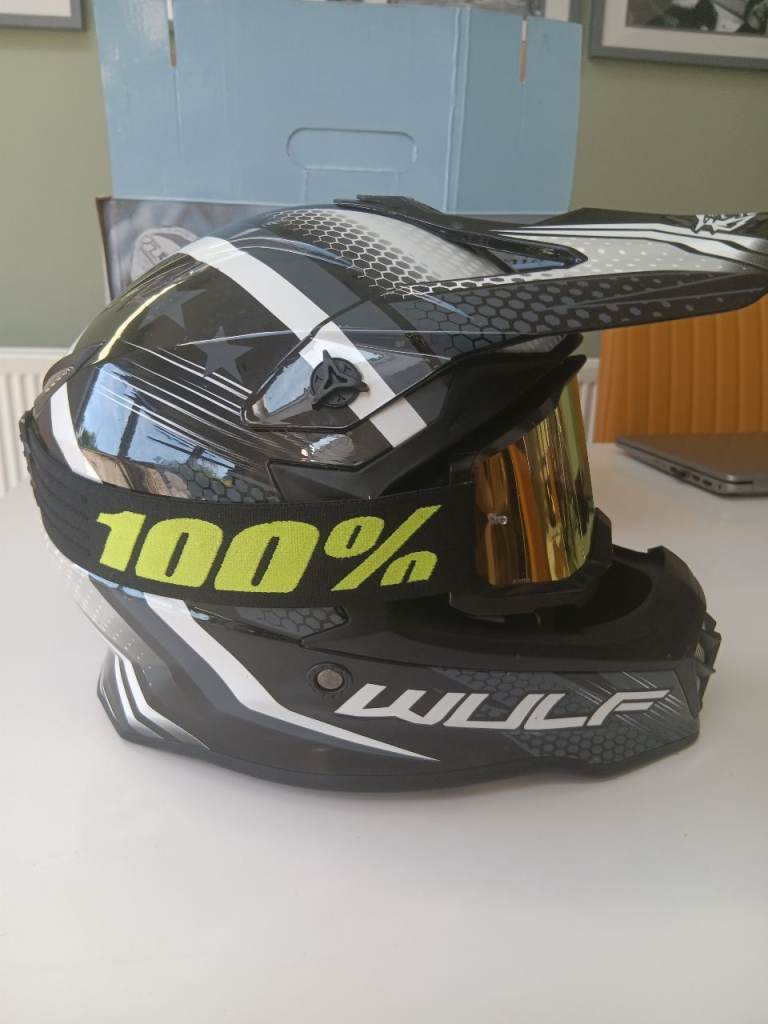 Motocross bike helmet 