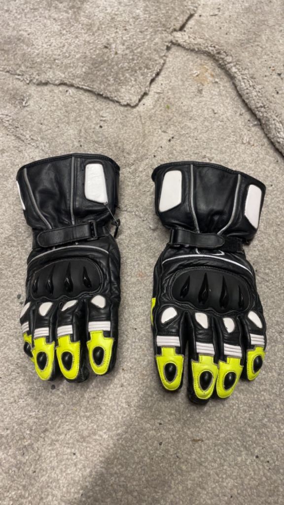 Alpinestars Drystar Leather Motorcycle Gloves