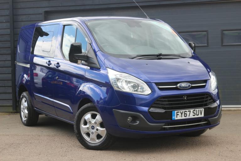 2017 Ford Transit Custom 2.0 TDCi 130ps Low Roof D/Cab Limited Van Auto PANEL VAN Diesel Automatic