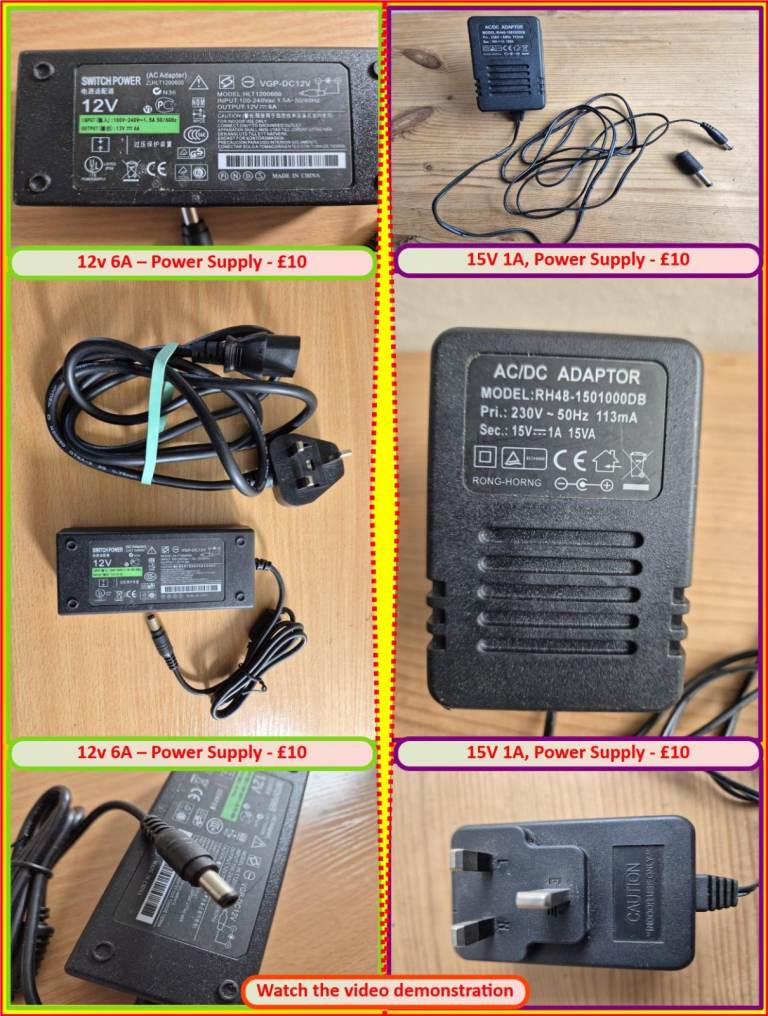 12v or 15v Power Supply [2 sorts]
