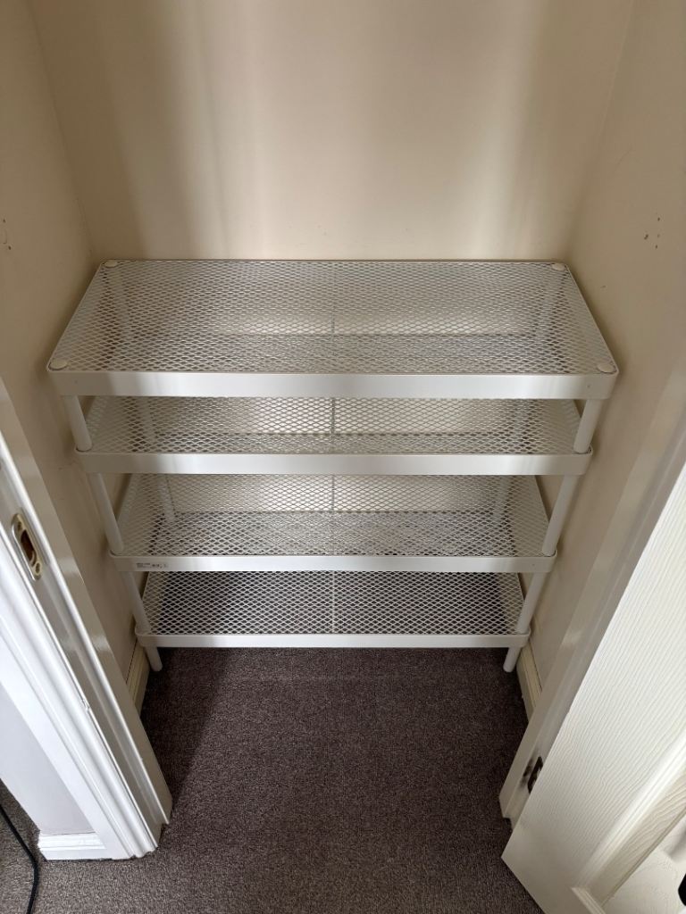 2 x IKEA MACKAPÄR Shoe Racks – White, Good Condition