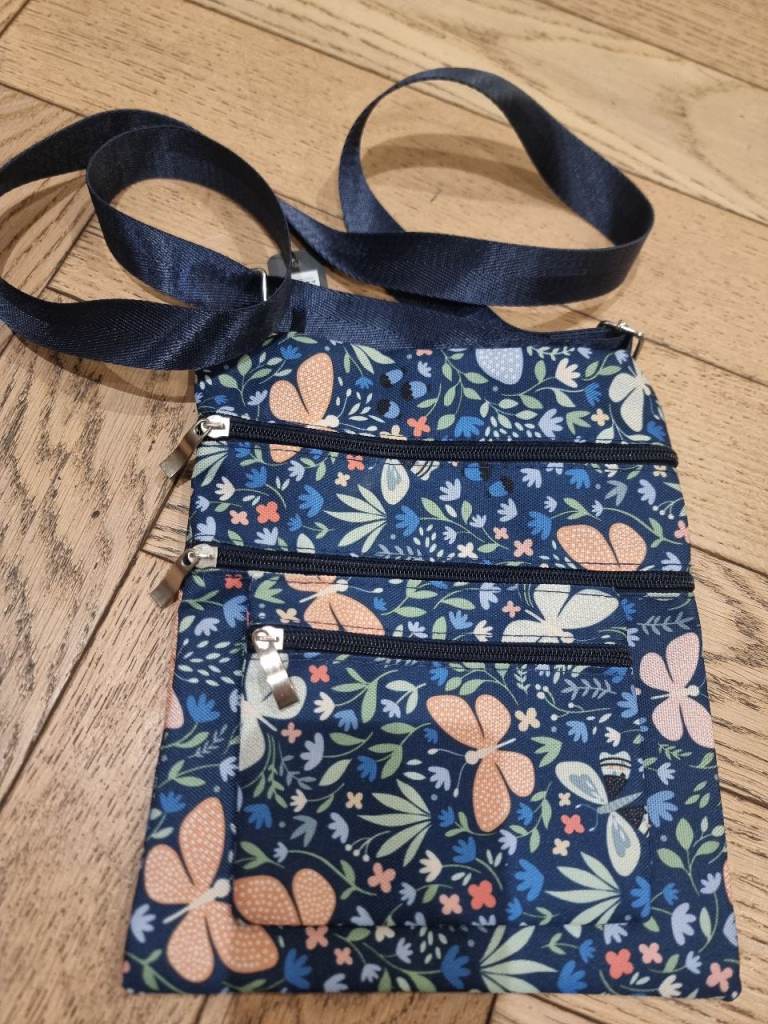 Forest floral and butterfly bag