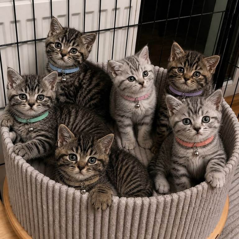 British Shorthair x Tabby Kittens – Read Description 