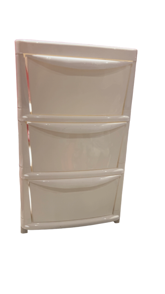 White drawers