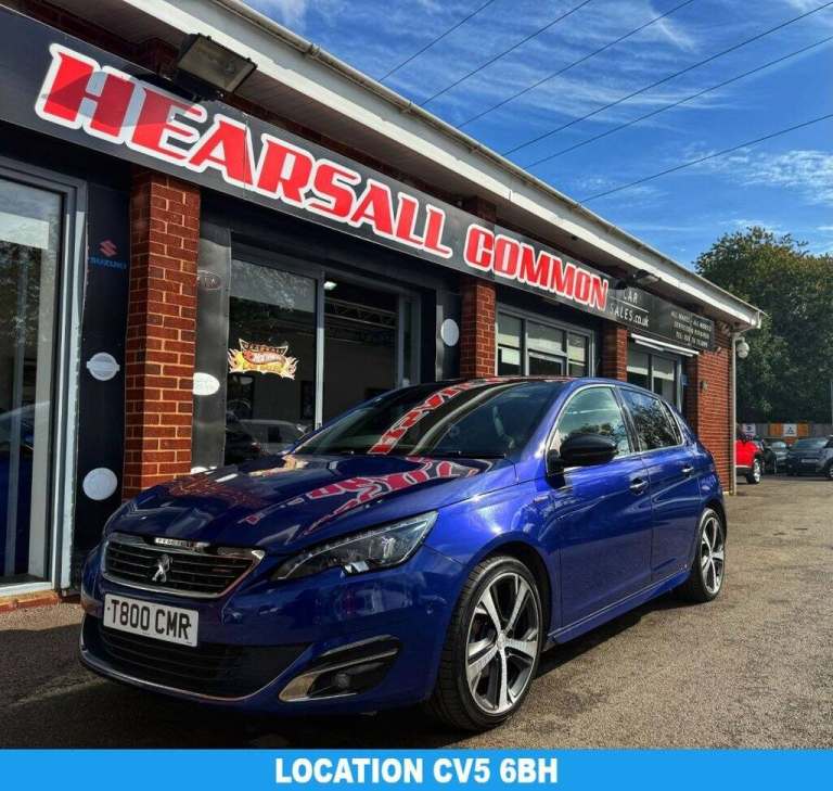 2016 T PEUGEOT 308 1.6 BLUEHDI GT LINE HATCHBACK 5DR DIESEL MANUAL EURO 6 (S/S)