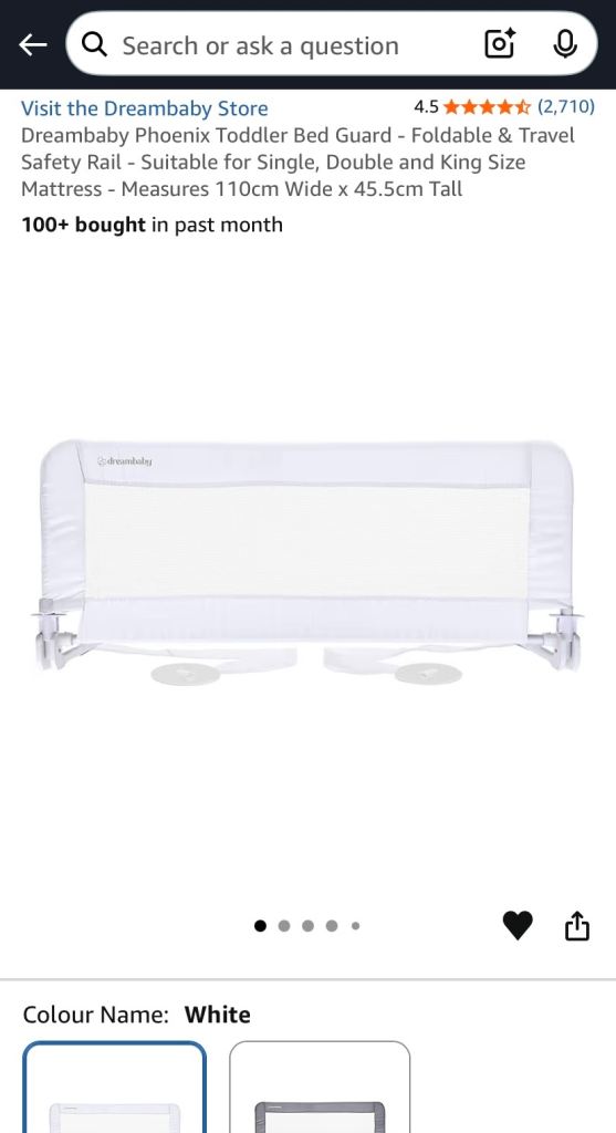 image for Dream baby Phoenix Toddler Bed Guard