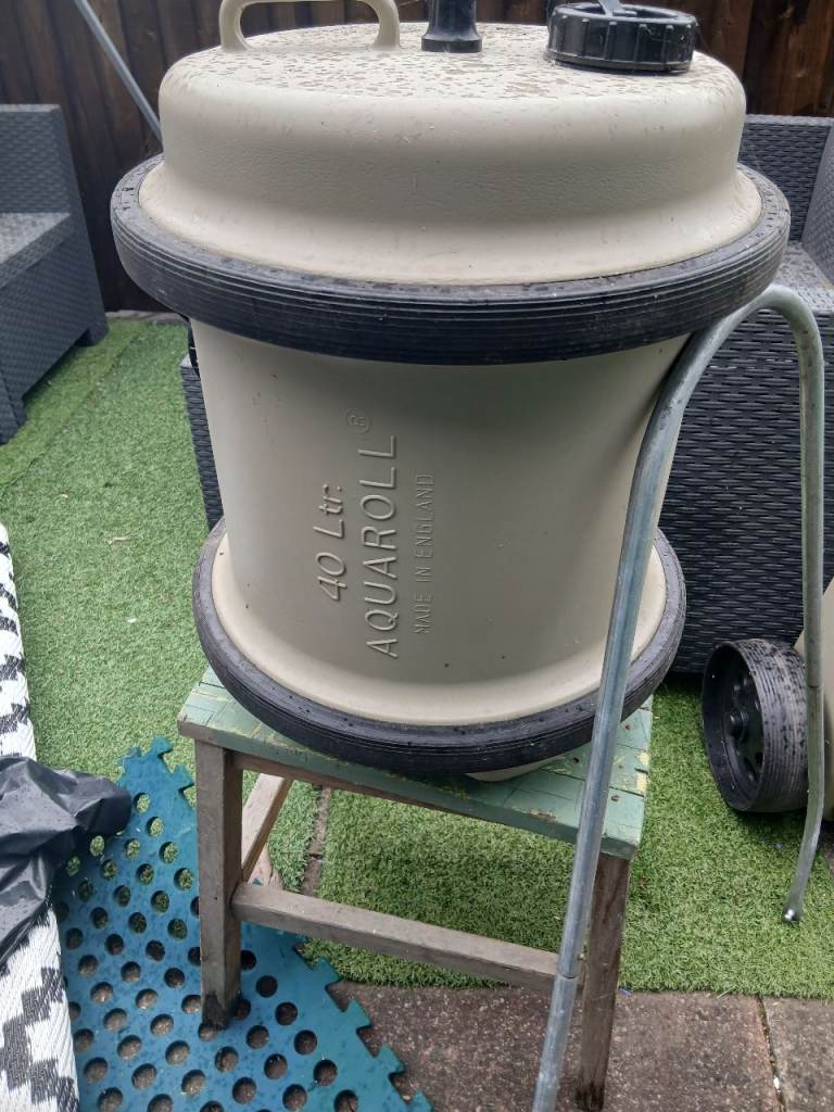 Toilet waste & water roller