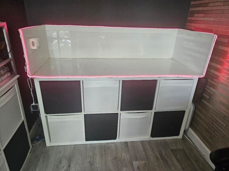 Custom built indoor guinea pig enclosure 