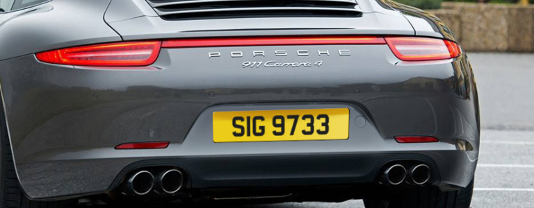 private registration (cherished reg no) SIG 9733