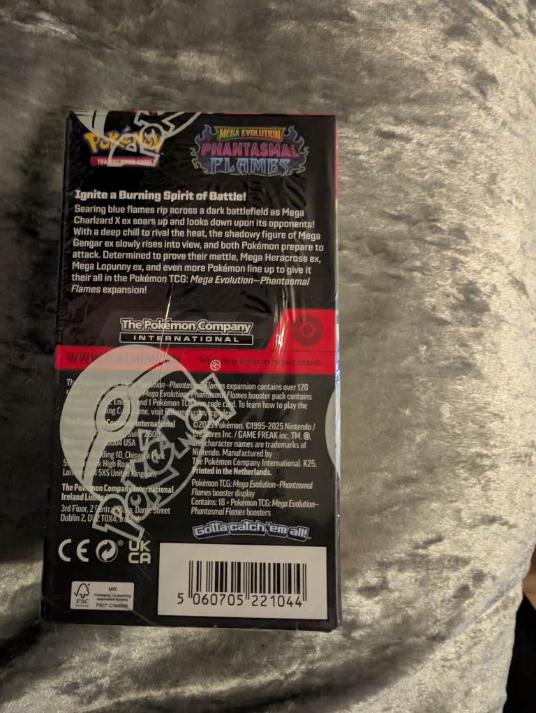 Pokemon phantasmal flames half booster box 