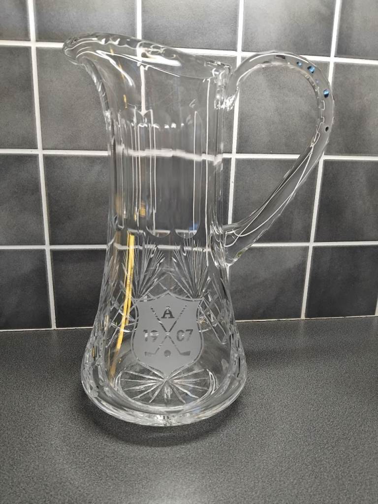 Cutglass Golfing Trophy jug from 1907.