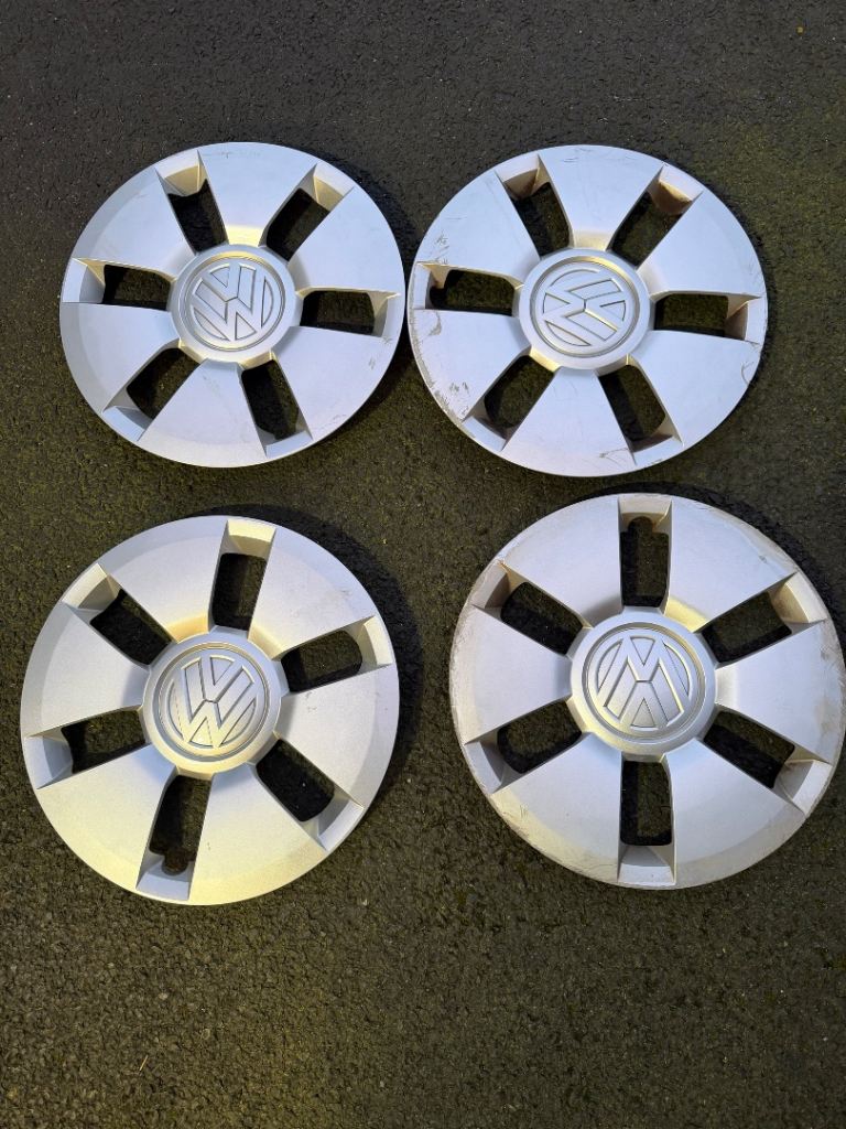 4 VW UP Original Wheel Trims 