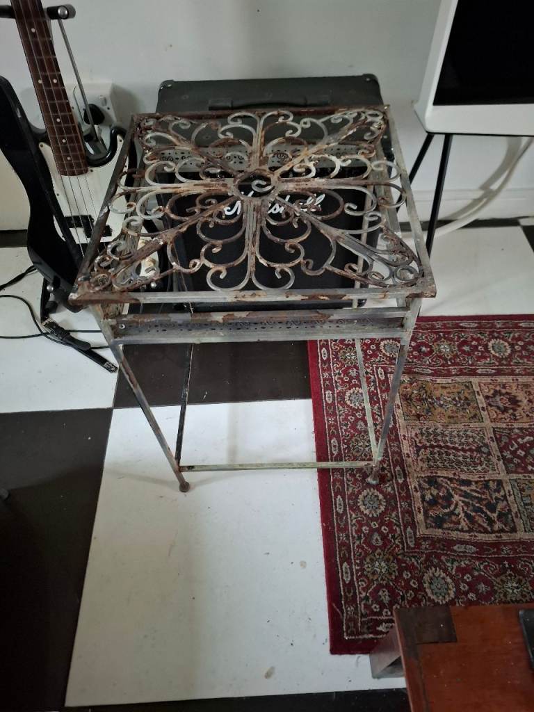 Georgian metal garden table c1780 for refurbishment 