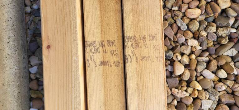 New treated timber