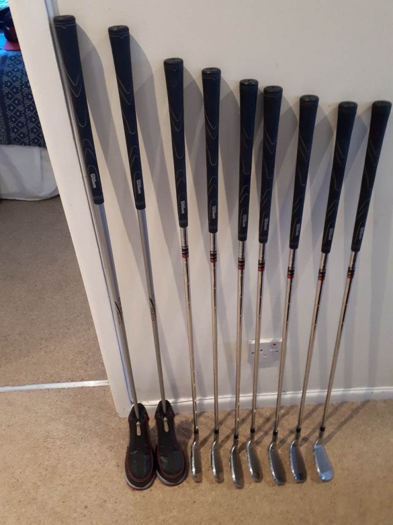 Excellent beginners irons set plus 3 and 4 hybrids.