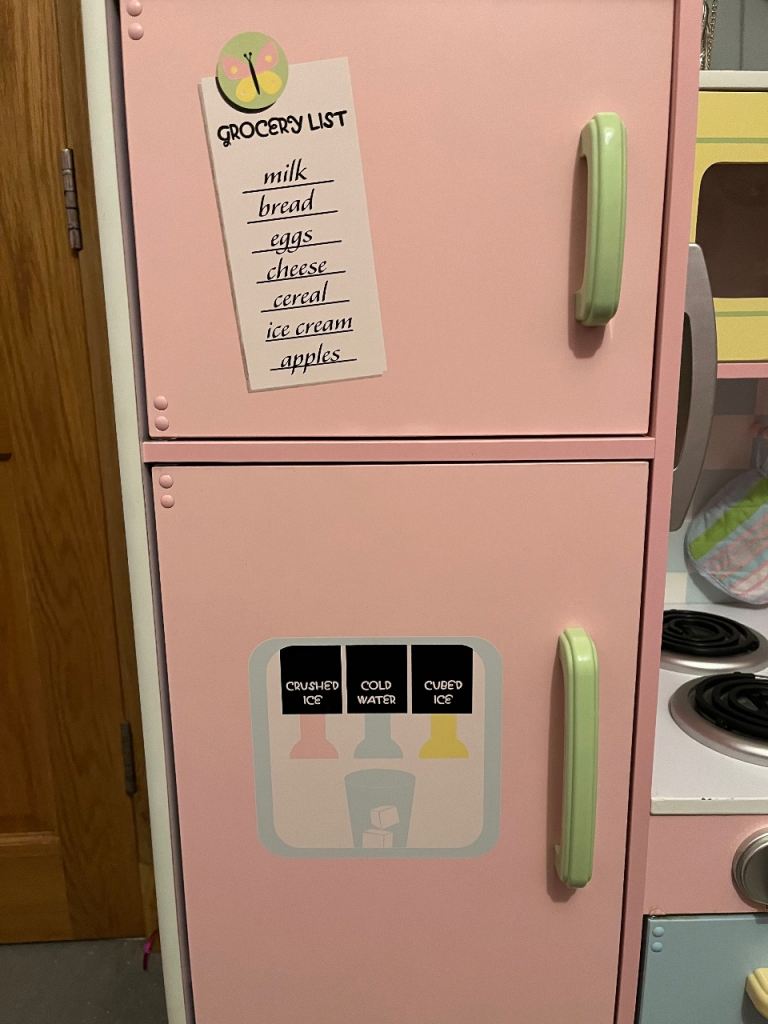 Large wooden toy kitchen