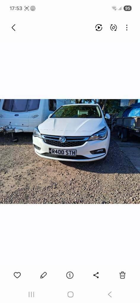 Vauxhall, ASTRA, Hatchback, 2017, Manual, 1399 (cc), 5 doors