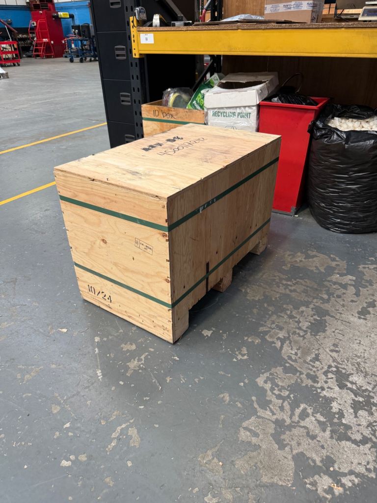 Heat treated wooden crates 