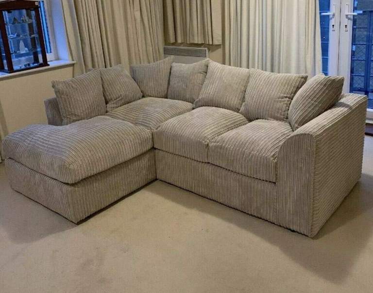 Dylan Velvet Sofa – Choose Corner or 3+2 Seater | Footstool Also Available
