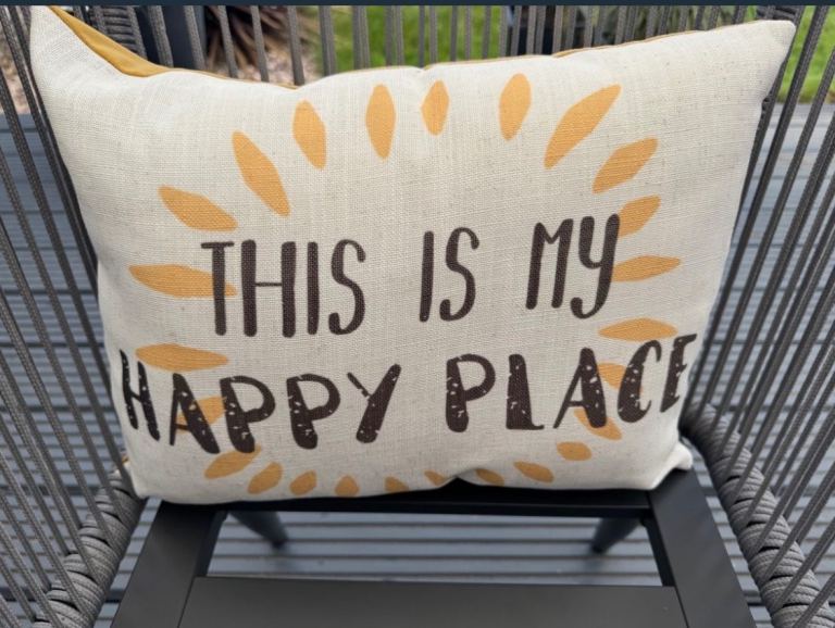 This Is My Happy Place cushion £2