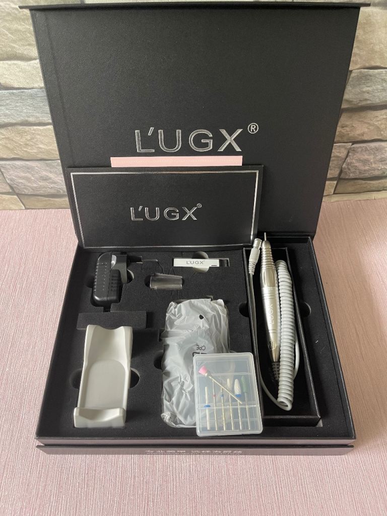 L'UGX Professional Cordless Nail Drill Kit- Portable, 35000RPM, Rechargeable