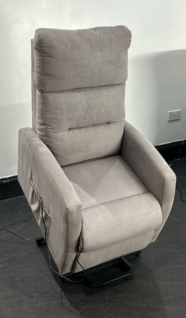 Wayfair Grey Fabric Power Electric Rise & Recline Armchair
