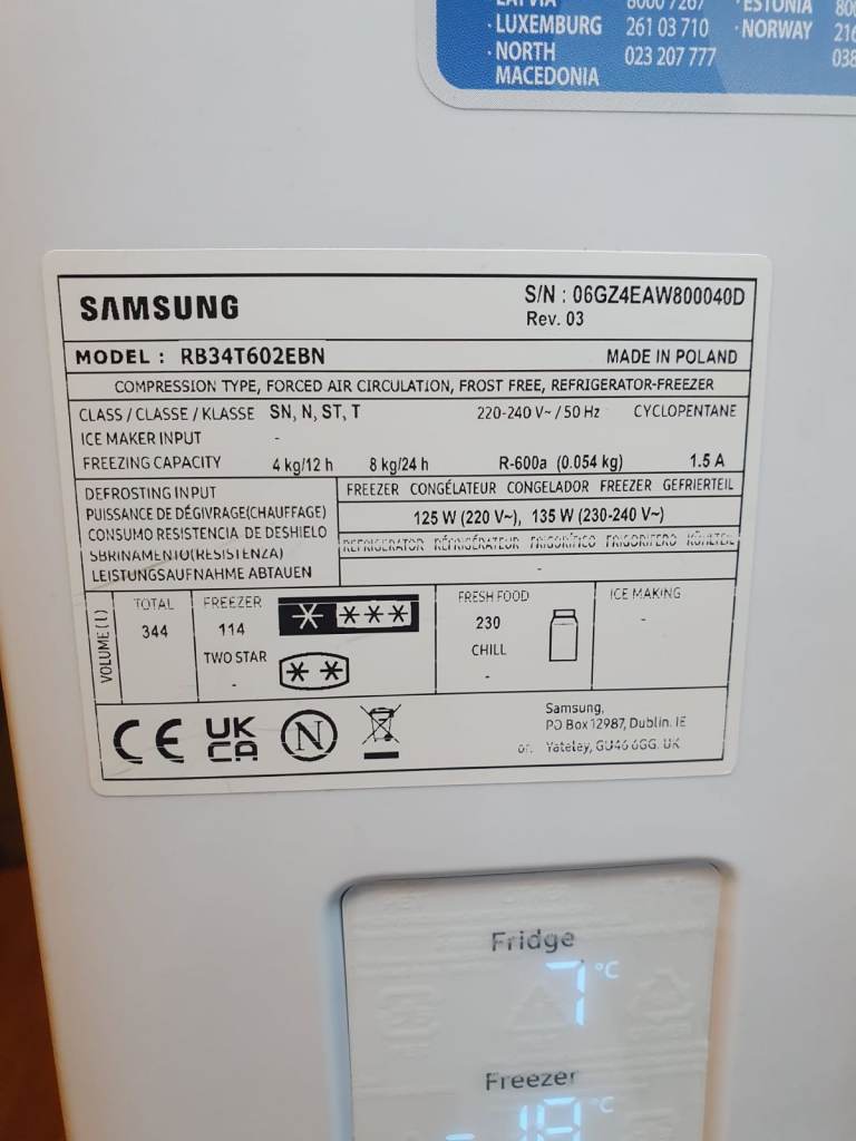 For sale Samsung Fridge Freezer