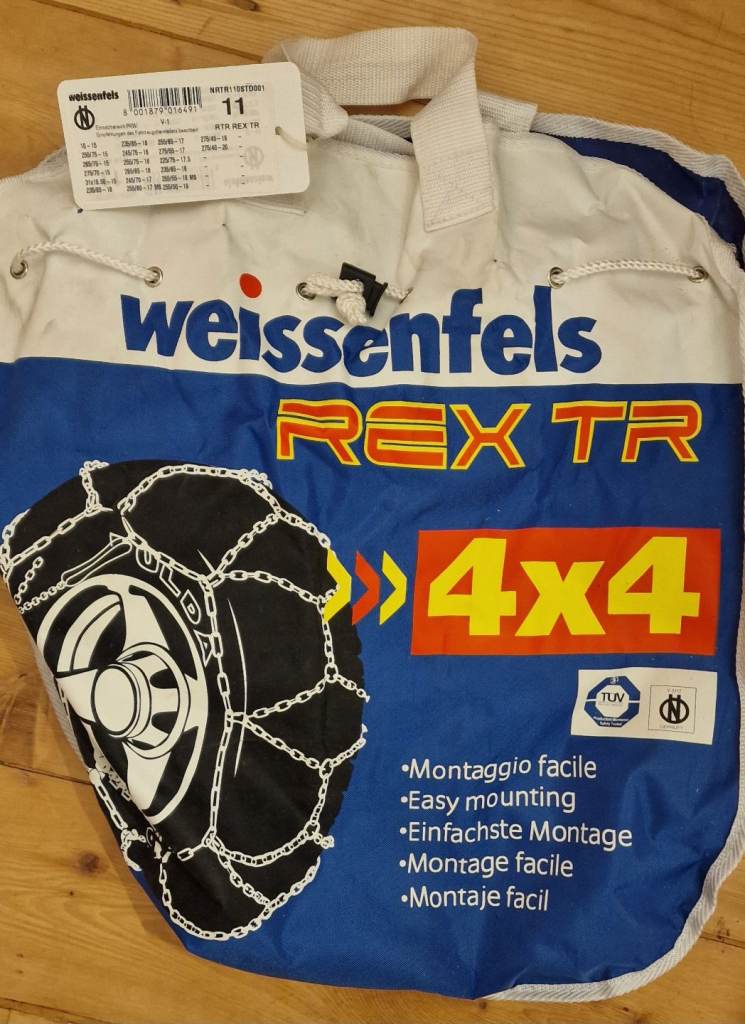 Snow chains SOLD, SOLD..4x4 Weissenfels REX TR, never used. Stonehaven 