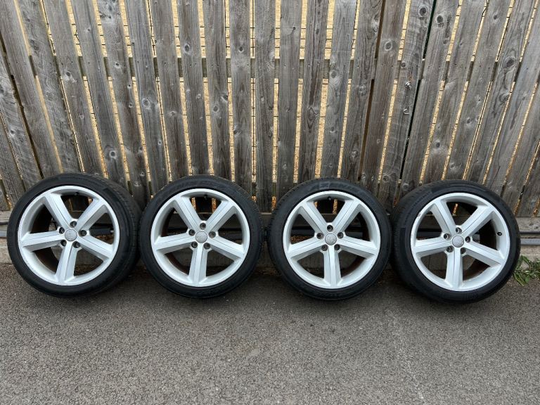 18” AUDI ALLOY WHEELS WITH TYRES!