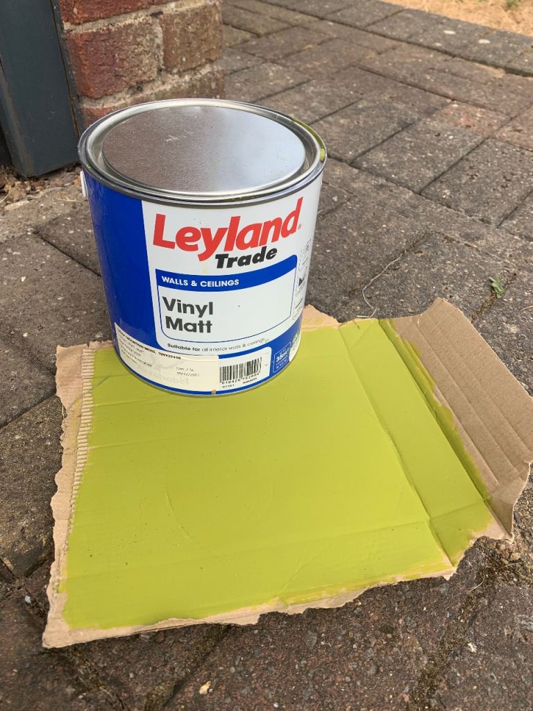 Free Unused 2.5L Tin of Green Matt Interior Paint 