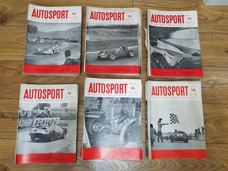 Various Autosport Magazines from January 1958 (Vol.16 No.4) to November 1960 (Vol.21 No.19)