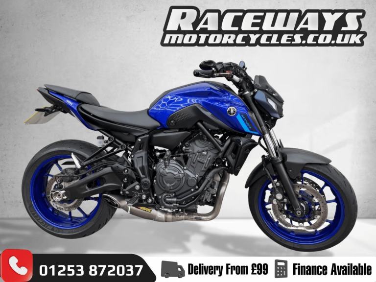 YAMAHA MT-07 2022 22 REG 12,304 MILES BLUE USED MOTORCYCLE 689CC