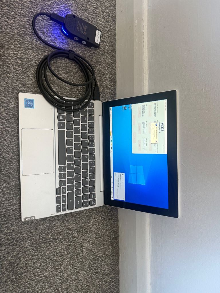 VCDS Diagnostic Software with Lenovo Laptop
