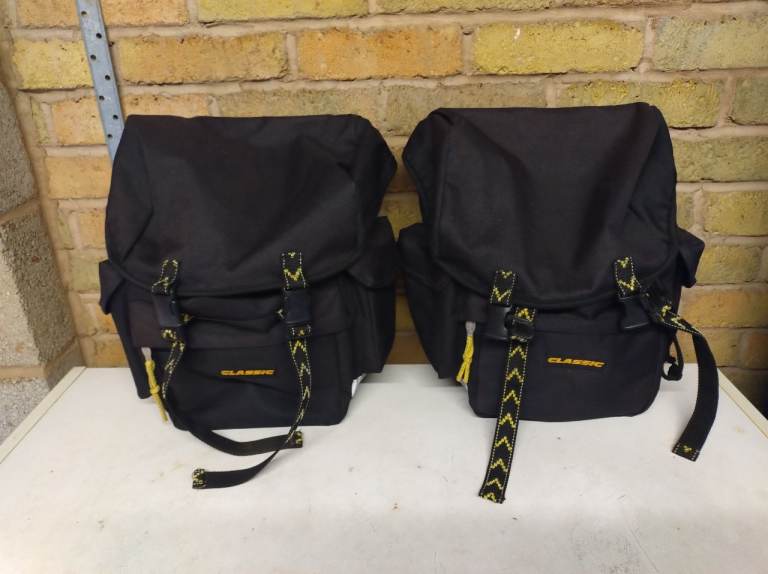 Pair of CLASSIC Bike Pannier Bags – Good Condition