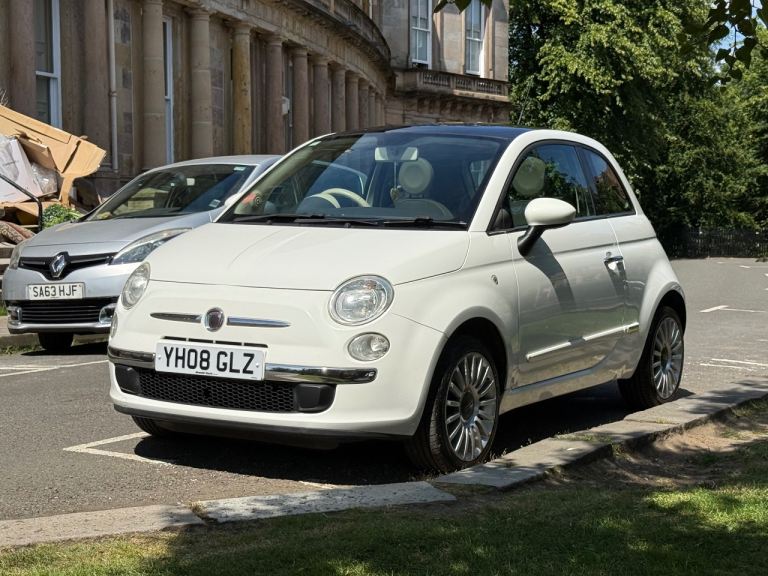 FIAT 500 1.2 LOUNGE PETROL WHITE MANUAL+WARRANTY
