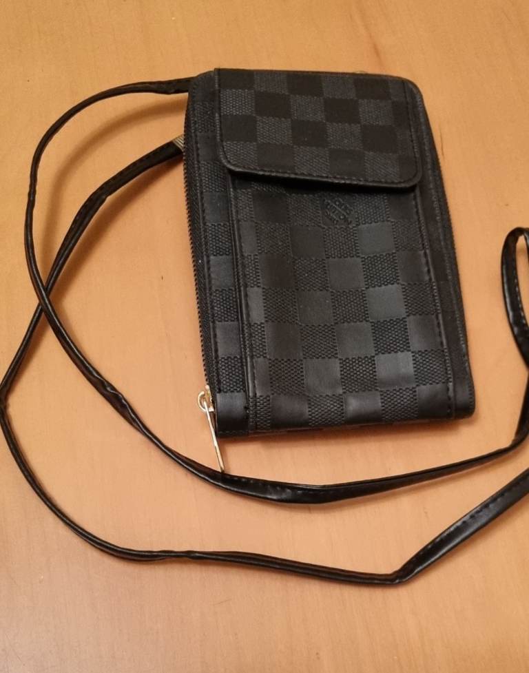 Turkey version of Louis Vuitton Paris Black Clutch / Shoulder Bag/Purse