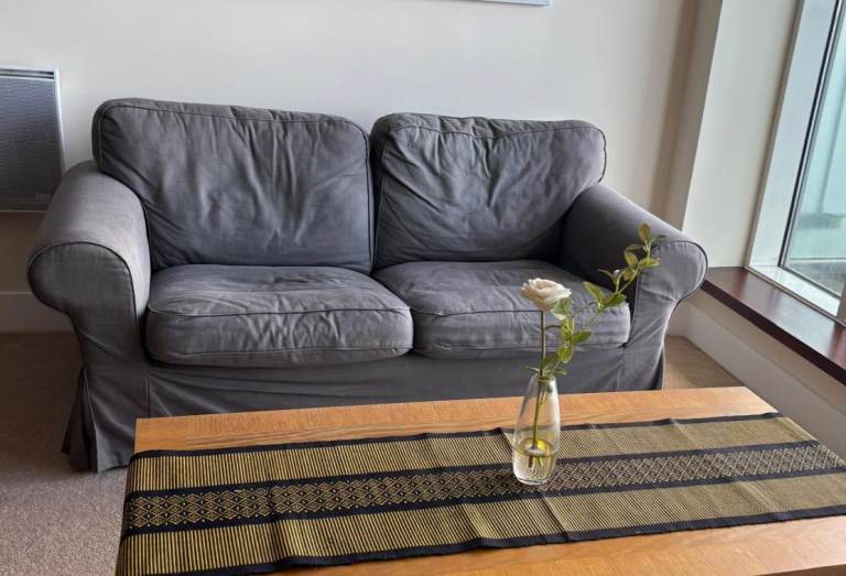 2 seater ikea Ektorp sofa grey Good Condition 