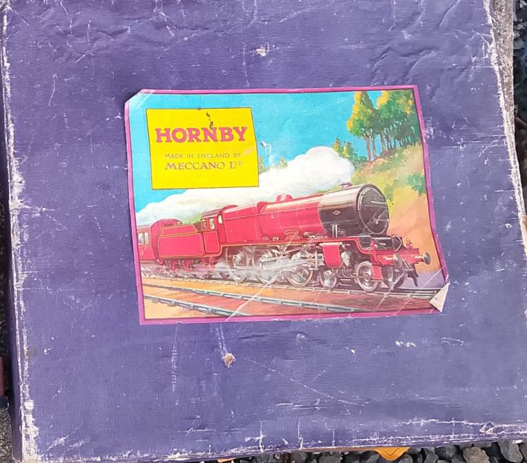 Hornby Model clockwork Train Set Box all working Vintage Collectible