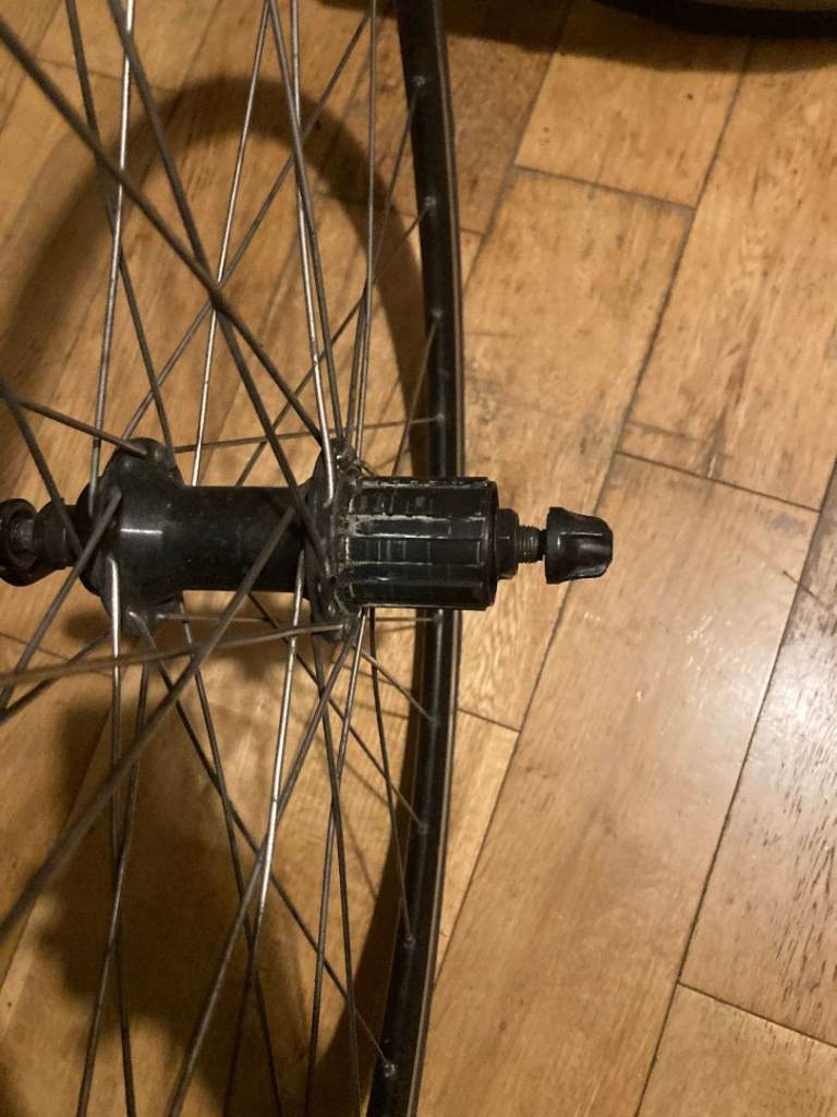 Road Bike Rear Wheel and tire.