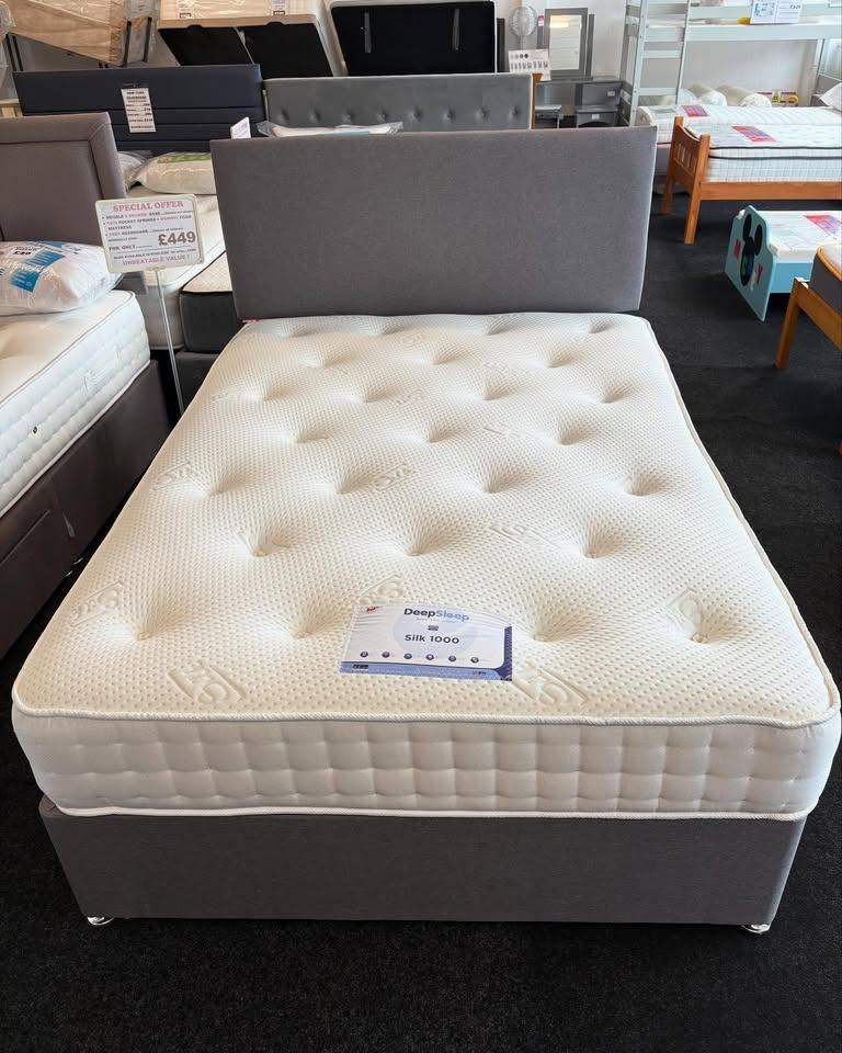 🚚 SAME DAY DELIVERY!! Double 4FT6 Divan Bed + Premium Mattress | COD ::