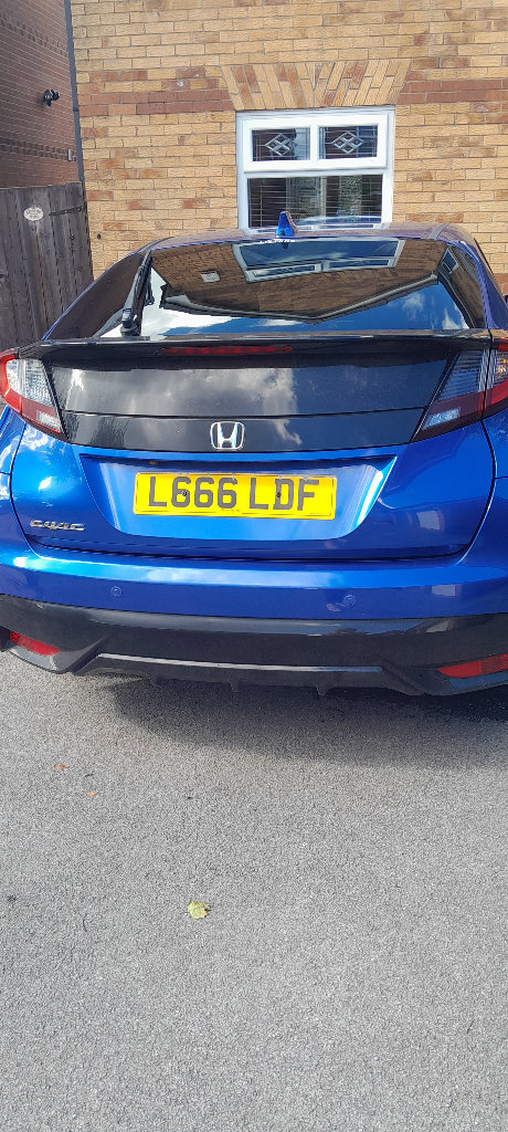 Personalised registration plate